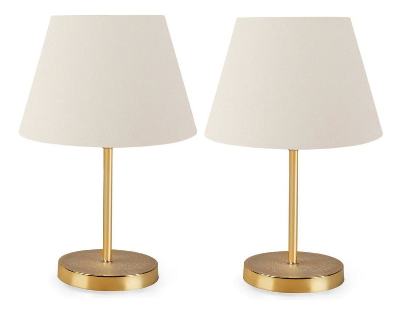 Set 2ks. stolních lamp Astalasso 1 (šedá + zlatá)