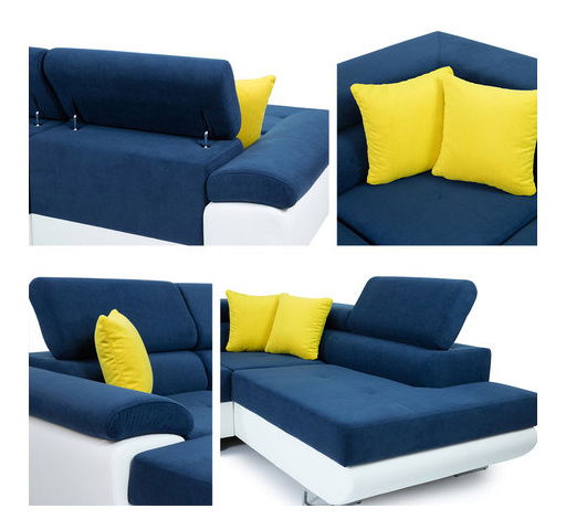 Rohová sedací souprava U Alphard (černá)