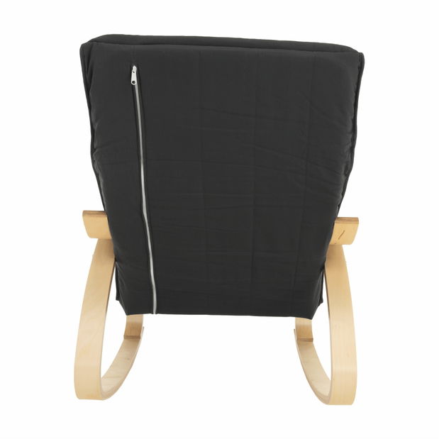 Houpací křeslo Runde (šedá + bříza)