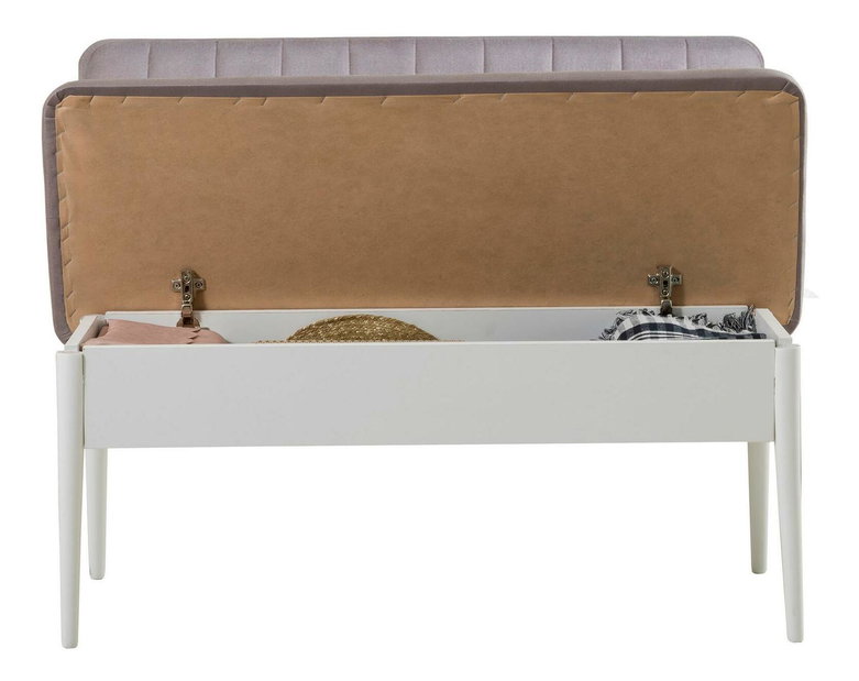 Lavice Vanessa (bílá + růžovošedá)