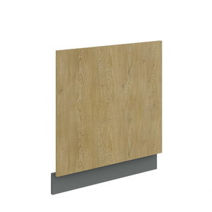 Dvířka na vestavnou myčku nádobí Carminia ZM 570x596 (dub cremona + antracit)