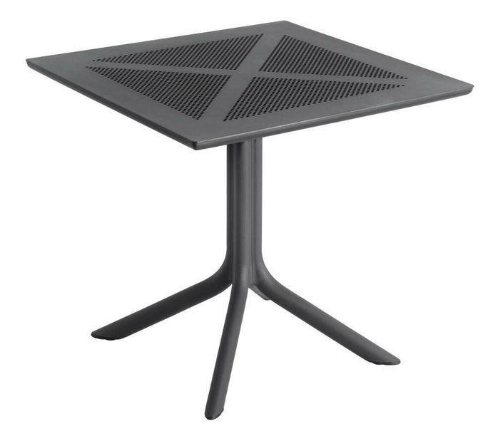 Zahradní stůl DENTON (černá) (pro 4 osoby)