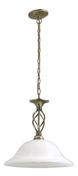 Závěsné svítidlo Beckworth 7136 (bronzová + rýžové kamenné sklo)