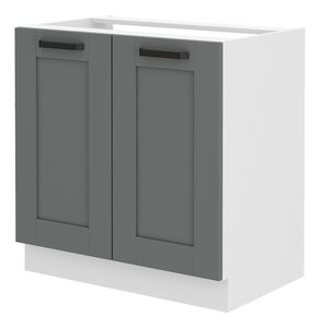 Dolní kuchyňská skříňka pod dřez Lucid 80 ZL 2F BB (dustgrey + bílá)