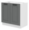 Dolní kuchyňská skříňka pod dřez Lucid 80 ZL 2F BB (dustgrey + bílá)