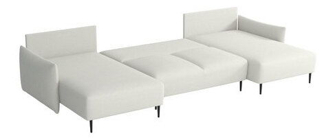 Rohová sedačka U Welenora U (šedá) (s úl. prostorem)