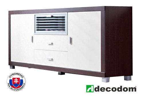 Barová skříňka Decodom Kanary Typ 10 dub tmavý + vanilka