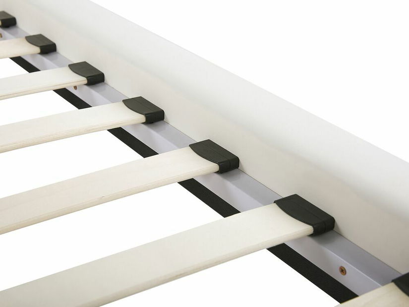 Manželská postel 160 cm BETTEA (s roštem) (bílá)