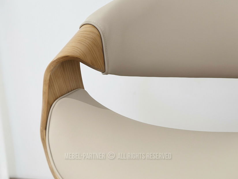 Jídelní židle Busque (béžová + dub)