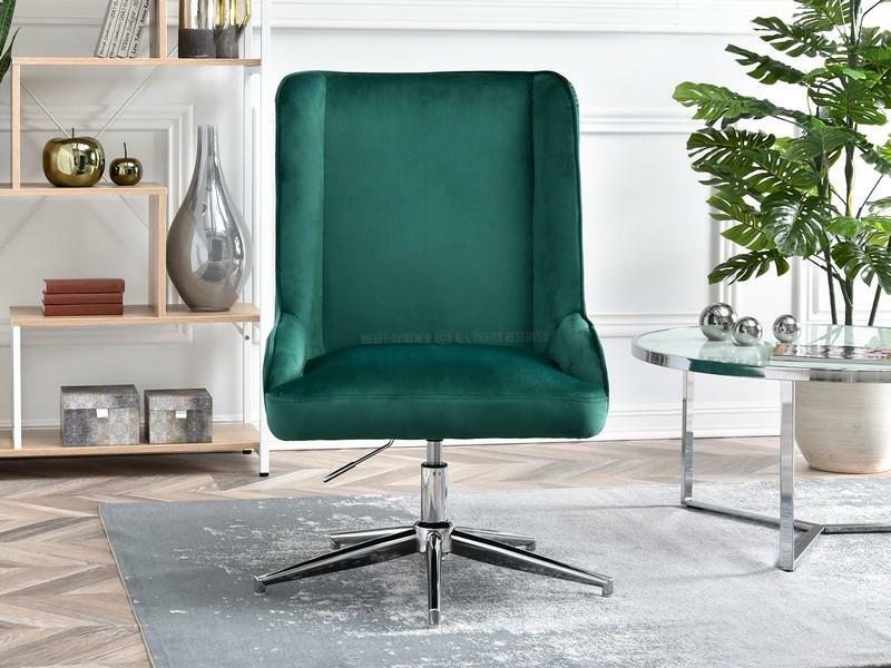 Křeslo Bilibo (zelená + chromová)