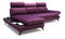Rohová sedací souprava Titan (tmavě fialová) (L)
