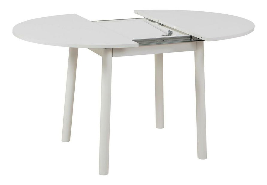 Rozkládací jídelní stůl Duvasa 5 (bílá) (pro 4 osoby)