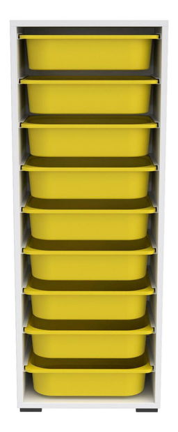 Organizér na hračky Dremonka 11 (žlutá + bílá)