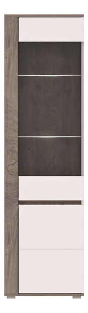 Vitrína 196 cm Amos (s osvětlením) (ľavá)