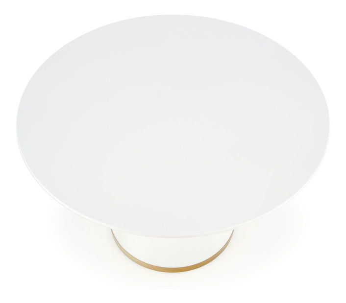 Jídelní stůl Varam (bílá + zlatá) (pro 4 osoby)