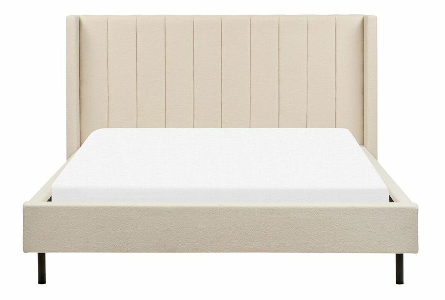 Manželská postel 160 cm Vue (béžové buklé) (s roštem)
