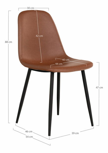 Jídelní židle Sinina (hnědá)