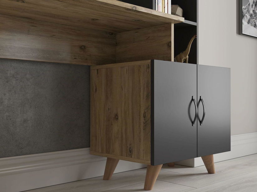  PC stolek Dipomi (antracit + borovice atlantická)