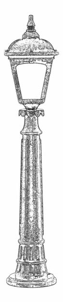 Venkovní podlahové svítidlo Brydie (hnědá)