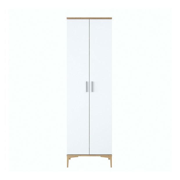 Šatní skříň Daboko 1 (ořech + bílá)