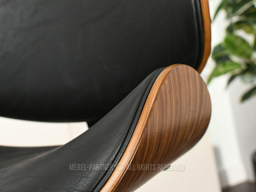 Židle Hitman (ořech tmavý + černá)