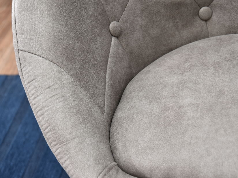 Křeslo Lush 4 (šedá + chromová)