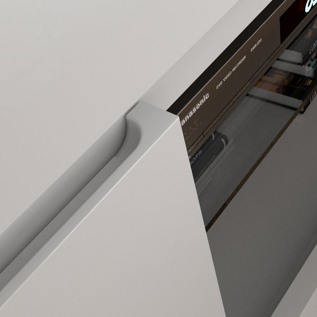 Komoda Belic 4 (bílá lesklá)