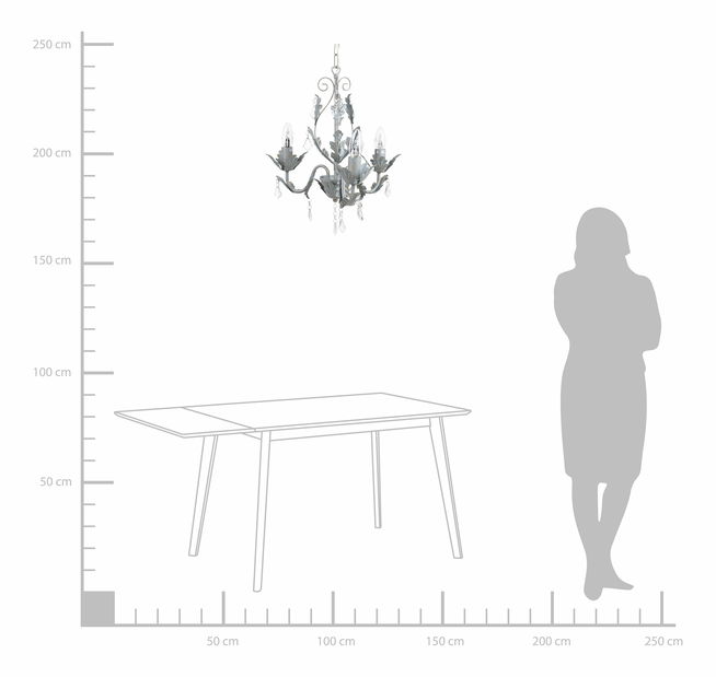 Lustr Iluka (šedá)