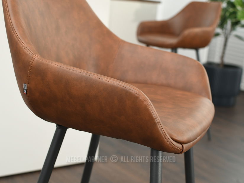 Židle Miguel (hnědá + černá)