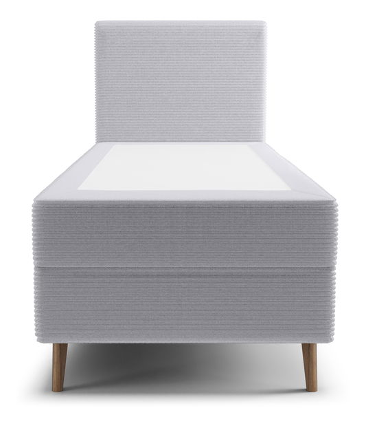 Jednolůžková postel 90 cm Napoli Bonell (šedá) (s roštem, bez úl. prostoru)