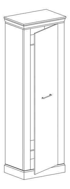 Šatní skříň Atena 17 (craft zlatý)