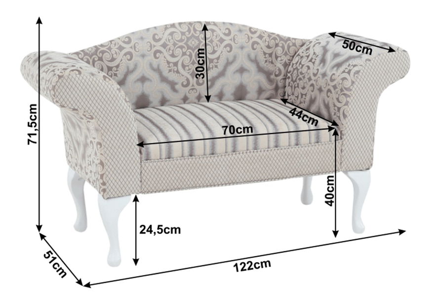 Křeslo Ankiz (krémová)