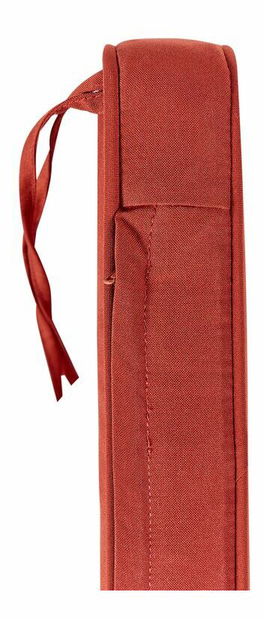 Zahradní lavička Sefu (mahagonové dřevo + červená) (s úl. prostorem))