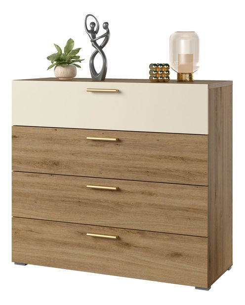 Komoda Verdeene (divoký dub + béžová)