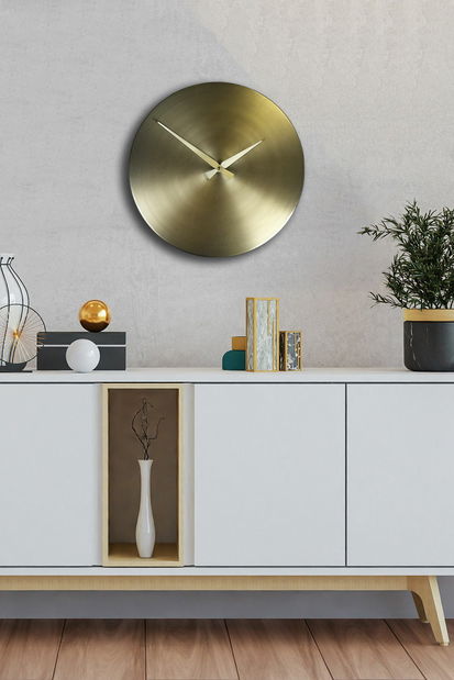 Nástěnné hodiny Silve (černá + zlatá)