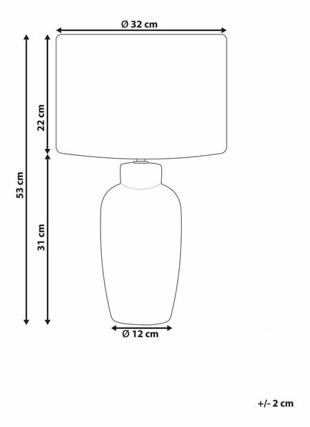 Stolní lampa Perza (modrá)