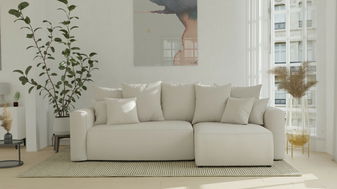 Rohová sedačka Denia (P) (béžová)