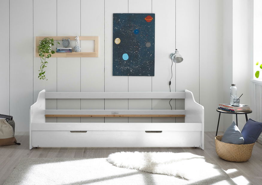 Rozkládací postel Jadis (borovice bílá)