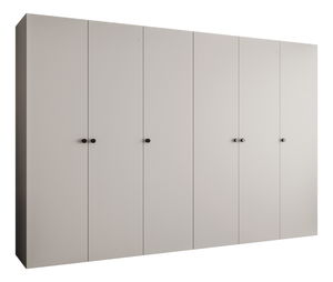 Šatní skříň 300 cm Parna 1 (kašmír + černá)