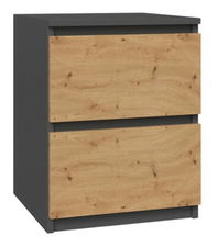 Noční stolek Musecalo 3 (antracit + dub artisan)