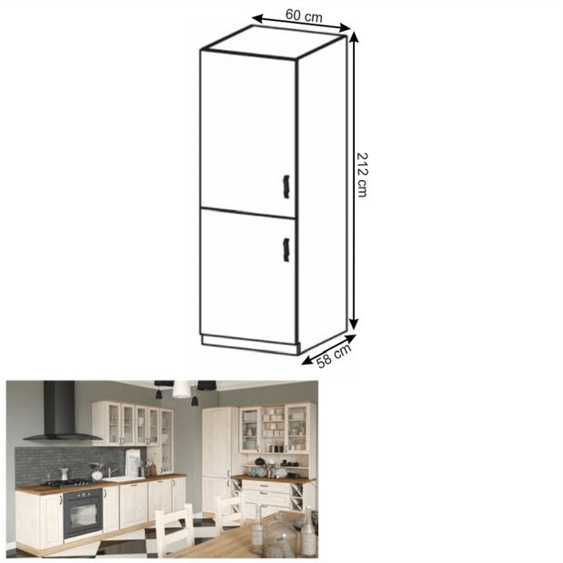 Potravinová kuchyňská skříňka D60R Regnar