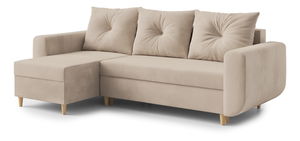  Rohová sedací souprava Eugenie (L) (světlobéžová)