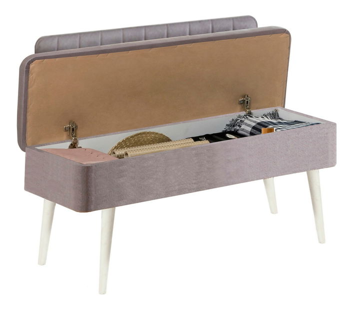 Jídelní set Vlasta 2 (bílá + šedá) (pro 6 osob)