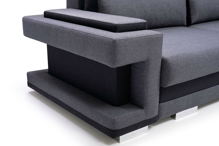 Rohová sedací souprava Akiko (modrá) (P)