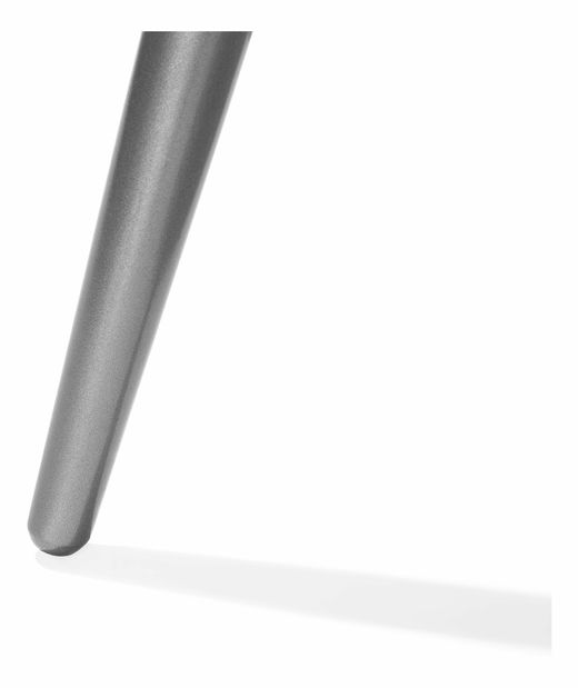 Konferenční stolek Renola (tmavé dřevo) (stříbrné nohy)