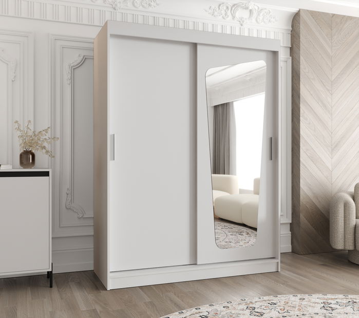 Šatní skříň 150 cm Mokka (bílá)