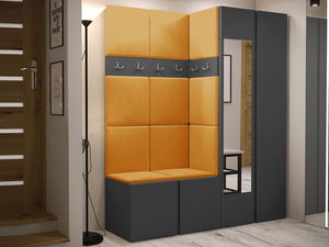 Předsíň Tovenaz XII (grafit + žlutá) (se zrcadlem)