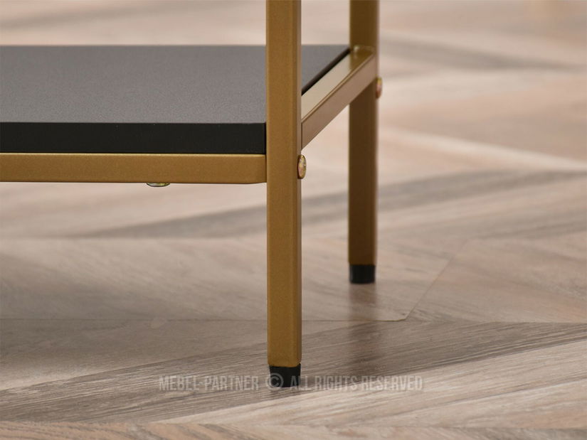 Konzolový stolek Frey (černá + zlatá)