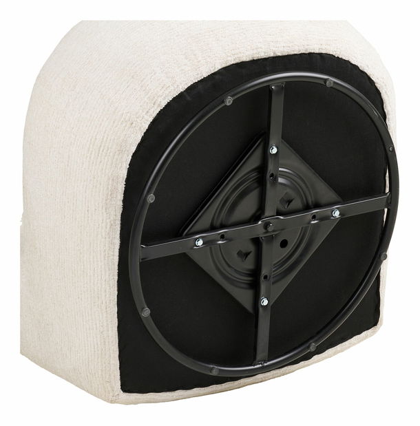 Křeslo s taburetkou Medelia 2 ( šedobílá)