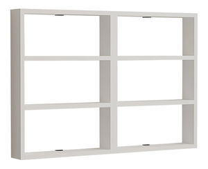 Závěsná police Hexandes (bílá)